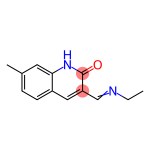 2(1H)-Quinolinone, 3-[(ethylimino)methyl]-7-methyl-