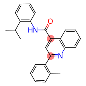 N-(2-isopropylphenyl)-2-(2-methylphenyl)-4-quinolinecarboxamide