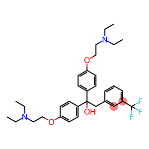 Benzeneethanol, α,α-bis[4-[2-(diethylamino)ethoxy]phenyl]-3-(trifluoromethyl)-