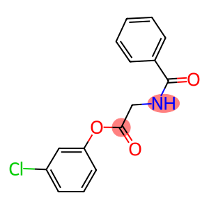3-chlorophenyl (benzoylamino)acetate