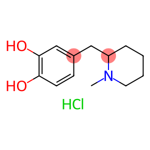 1,2-Benzenediol, 4-[(1-methyl-2-piperidinyl)methyl]-, hydrochloride (1:1)