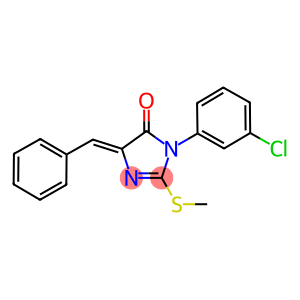 5-benzylidene-3-(3-chlorophenyl)-2-(methylsulfanyl)-3,5-dihydro-4H-imidazol-4-one