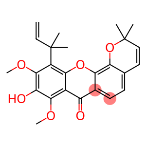 11-(1,1-Dimethyl-2-propenyl)-9-hydroxy-8,10-dimethoxy-2,2-dimethylpyrano[3,2-c]xanthen-7(2H)-one