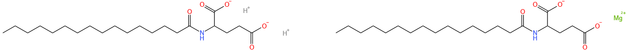 dihydrogen bis[N-palmitoyl-L-glutamato(2-)-N,O1]magnesate(2-)