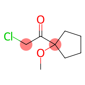 Ethanone, 2-chloro-1-(1-methoxycyclopentyl)- (9CI)