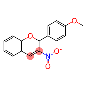 2H-1-Benzopyran, 2-(4-methoxyphenyl)-3-nitro-