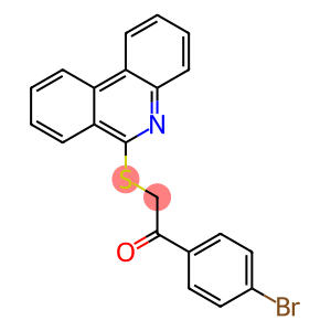 Ethanone, 1-(4-bromophenyl)-2-(6-phenanthridinylthio)-