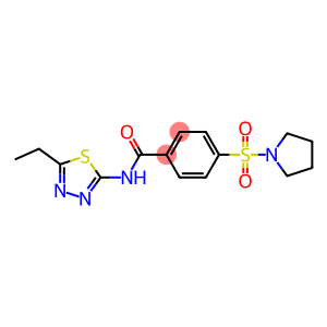 N-(5-乙基-1,3,4-噻二唑-2-基)-4-吡咯烷-1-基磺酰基苯甲酰胺
