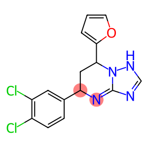 5-(3,4-dichlorophenyl)-7-(2-furyl)-4,5,6,7-tetrahydro[1,2,4]triazolo[1,5-a]pyrimidine