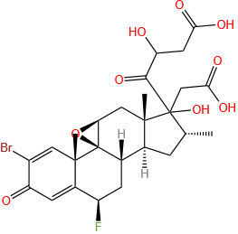 17,21-Bis(acetyloxy)-2-bromo-9β,11β-epoxy-6β-fluoro-16α-methylpregna-1,4-diene-3,20-dione