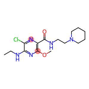 2-Pyrazinecarboxamide, 6-chloro-5-(ethylamino)-3-methoxy-N-[2-(1-piperidinyl)ethyl]-