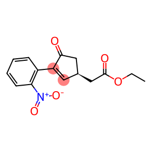 2-Cyclopentene-1-acetic acid, 3-(2-nitrophenyl)-4-oxo-, ethyl ester, (1S)-