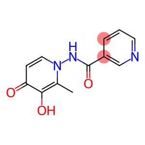 3-Pyridinecarboxamide,N-(3-hydroxy-2-methyl-4-oxo-1(4H)-pyridinyl)-(9CI)