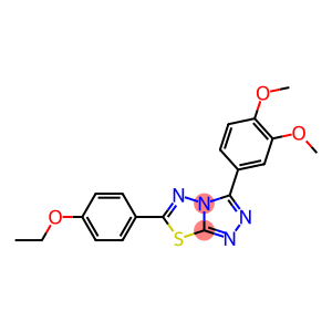 3-(3,4-dimethoxyphenyl)-6-(4-ethoxyphenyl)[1,2,4]triazolo[3,4-b][1,3,4]thiadiazole