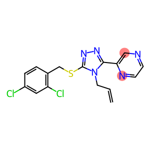 Pyrazine, 2-[5-[[(2,4-dichlorophenyl)methyl]thio]-4-(2-propen-1-yl)-4H-1,2,4-triazol-3-yl]-