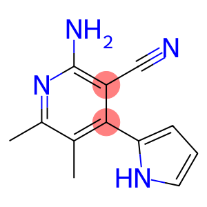 3-Pyridinecarbonitrile,2-amino-5,6-dimethyl-4-(1H-pyrrol-2-yl)-(9CI)