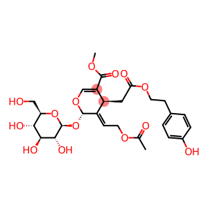 2H-Pyran-4-acetic acid, 3-[2-(acetyloxy)ethylidene]-2-(β-D-glucopyranosyloxy)-3,4-dihydro-5-(methoxycarbonyl)-, 2-(4-hydroxyphenyl)ethyl ester, (2S,3E,4S)-