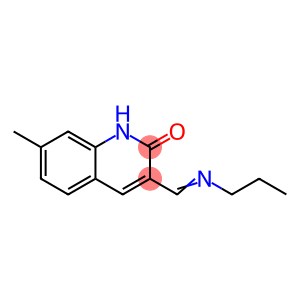7-METHYL-3-[(PROPYLIMINO)METHYL]-2(1H)-QUINOLINONE