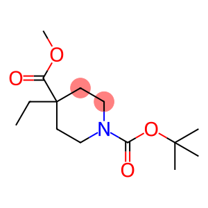 1,4-Piperidinedicarboxylic acid, 4-ethyl-, 1-(1,1-dimethylethyl) 4-methyl ester
