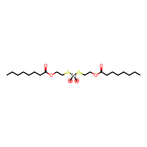 (dimethylstannylene)bis(thioethane-1,2-diyl) dioctanoate