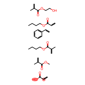 2-Propenoic acid, 2-methyl-, butyl ester, polymer with butyl 2-propenoate, ethenylbenzene, 2-hydroxyethyl 2-methyl-2-propenoate, methyl 2-methyl-2-propenoate and 2-propenoic acid