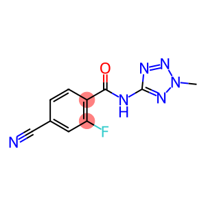 Benzamide, 4-cyano-2-fluoro-N-(2-methyl-2H-tetrazol-5-yl)- (9CI)
