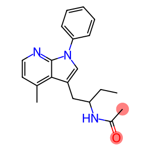 Acetamide, N-[1-[(4-methyl-1-phenyl-1H-pyrrolo[2,3-b]pyridin-3-yl)methyl]propyl]-