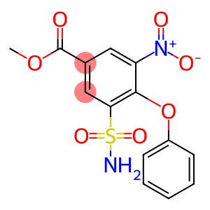 3-nitro-4-phenoxy-5-sulfamoylbenzoic acid methyl ester