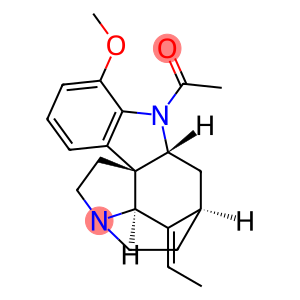 Condyfolan, 1-acetyl-14,19-didehydro-12-methoxy-, (14E)- (9CI)