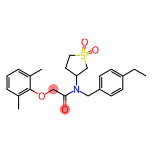 2-(2,6-dimethylphenoxy)-N-(1,1-dioxidotetrahydrothiophen-3-yl)-N-(4-ethylbenzyl)acetamide