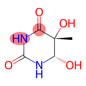 2,4(1H,3H)-Pyrimidinedione, dihydro-5,6-dihydroxy-5-methyl-, (5R,6S)-