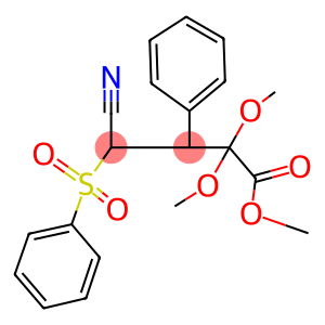 methyl 4-cyano-2,2-dimethoxy-3-phenyl-4-(phenylsulfonyl)butanoate