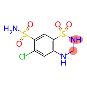 6-Chloro-3,4-dihydro-7-sulphamoyl-1,2,4-ben-zoth-iadi-azine1,1-dioxcide