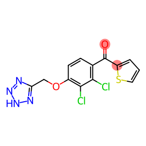 [2,3-dichloro-4-(1H-tetrazol-5-ylmethoxy)phenyl] 2-thienyl ketone