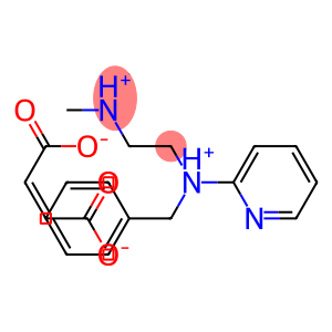 N'-benzyl-N,N-dimethyl-N'-pyridin-2-ylethylenediammonium maleate