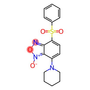 2,1,3-Benzoxadiazole, 4-(phenylsulfonyl)-7-(1-piperidinyl)-, 1-oxide