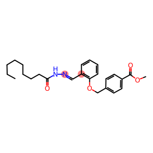 methyl 4-{[2-(2-nonanoylcarbohydrazonoyl)phenoxy]methyl}benzoate