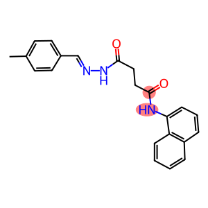 4-[2-(4-methylbenzylidene)hydrazino]-N-(1-naphthyl)-4-oxobutanamide