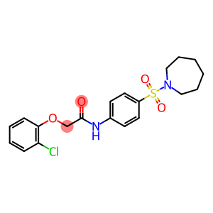 N-[4-(azepan-1-ylsulfonyl)phenyl]-2-(2-chlorophenoxy)acetamide