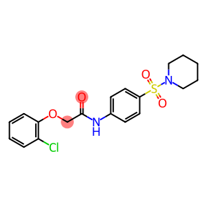 2-(2-chlorophenoxy)-N-[4-(1-piperidinylsulfonyl)phenyl]acetamide