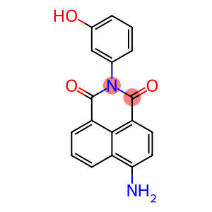 1H-Benz[de]isoquinoline-1,3(2H)-dione, 6-amino-2-(3-hydroxyphenyl)-