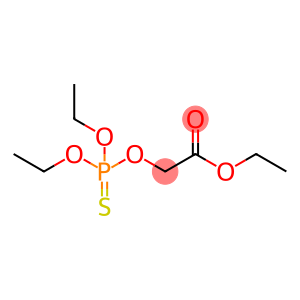 Acetic acid, 2-[(diethoxyphosphinothioyl)oxy]-, ethyl ester