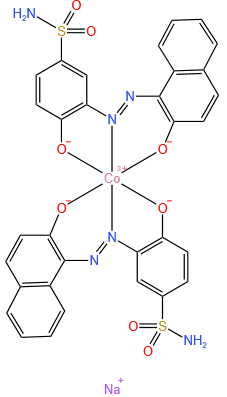 bis[4-Hydroxy- 3[-1-(2-hydroxynaphthyl) azo]benzenesulfonamidato]cobaltate sodium