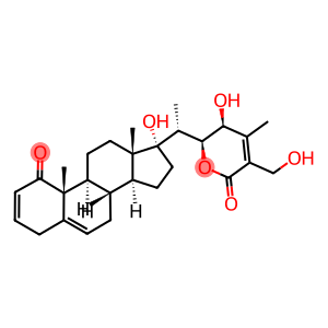 (22S,23S)-17,22,23,27-Tetrahydroxy-1-oxoergosta-2,5,24-trien-26-oic acid δ-lactone