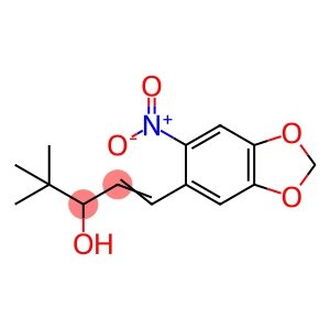 1-Penten-3-ol, 4,4-dimethyl-1-(6-nitro-1,3-benzodioxol-5-yl)-