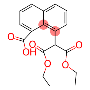 8-[2-ethoxy-1-(ethoxycarbonyl)-2-oxoethyl]-1-naphthoic acid