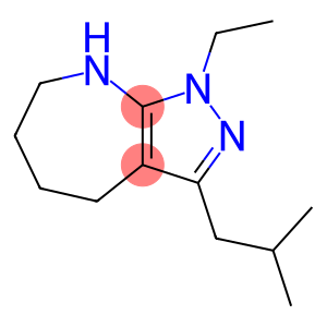 Pyrazolo[3,4-b]azepine, 1-ethyl-1,4,5,6,7,8-hexahydro-3-(2-methylpropyl)- (9CI)