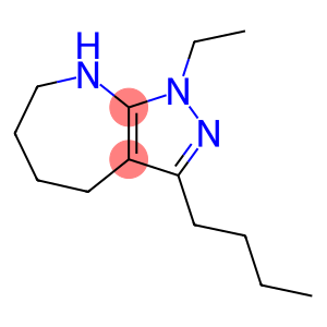 Pyrazolo[3,4-b]azepine, 3-butyl-1-ethyl-1,4,5,6,7,8-hexahydro-