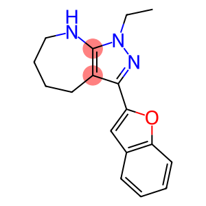 Pyrazolo[3,4-b]azepine, 3-(2-benzofuranyl)-1-ethyl-1,4,5,6,7,8-hexahydro- (9CI)