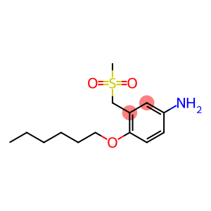 4-(hexyloxy)-3-[(methylsulfonyl)methyl]aniline